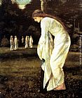Edward Burne-jones Famous Paintings - Saint George and The Dragon - The Princess Tied to the Tree